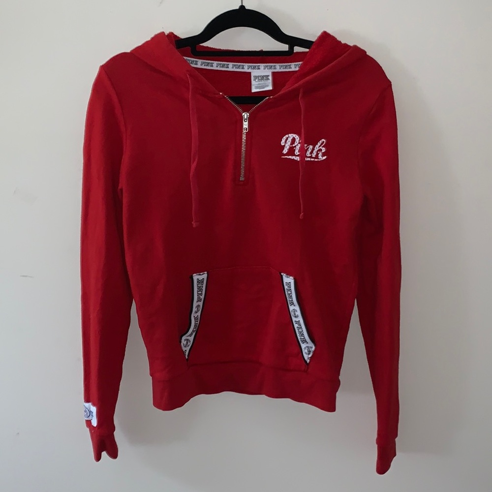 Victorias Secret Pink Quarter Zip